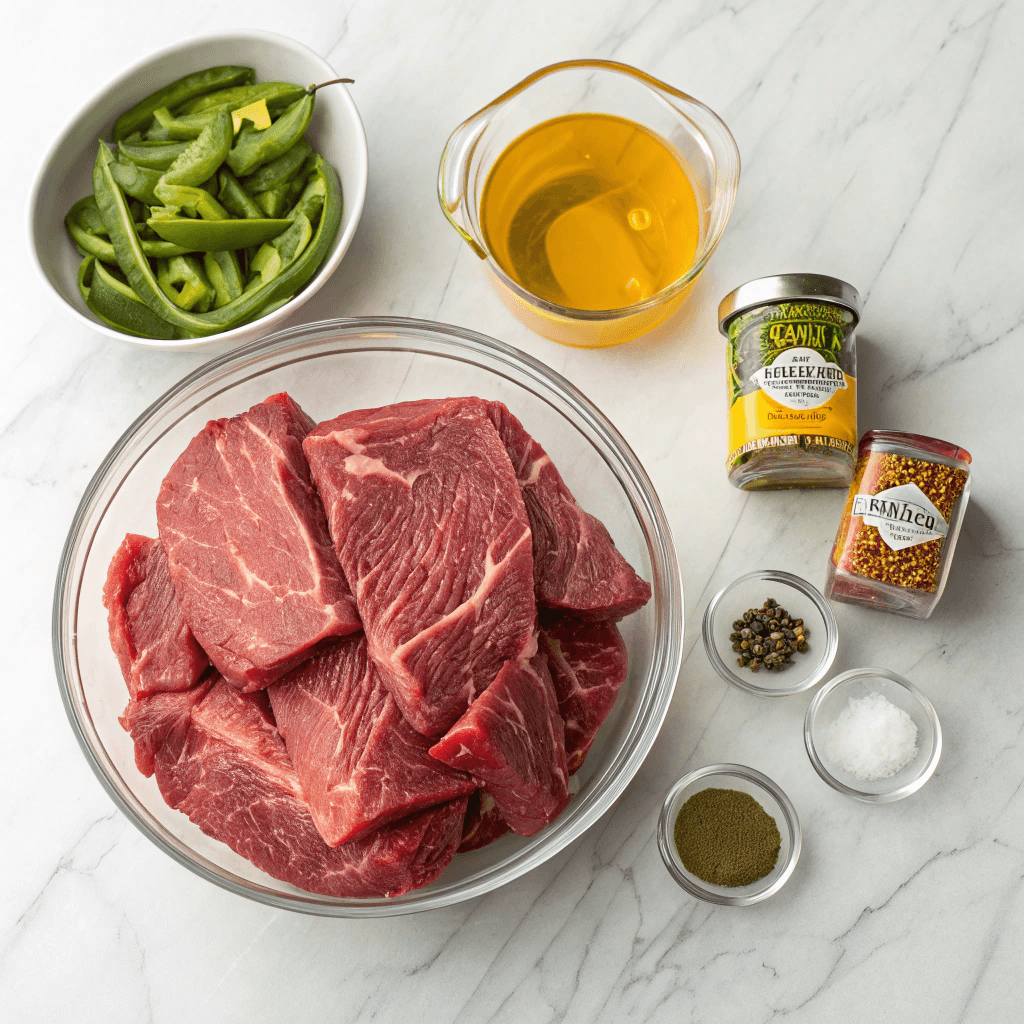 Ingredients of recipe